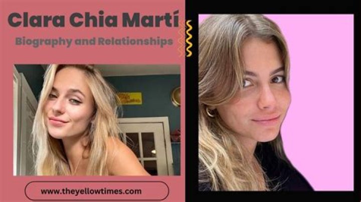 Unpacking the Story of Clara Chia Marti: A Name, a Life, and the Spotlight